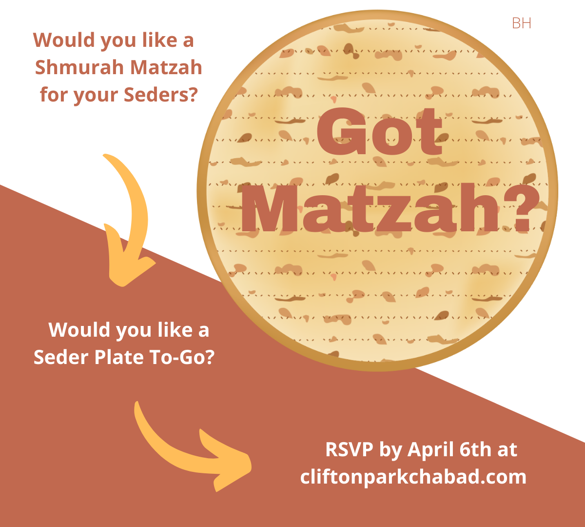 Shmurah Matzah/ Seder ToGo/ Sell your Chametz Clifton Park Chabad